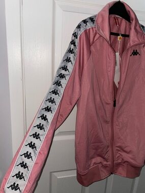 Kappa Dusty Pink Track Jacket with Logo